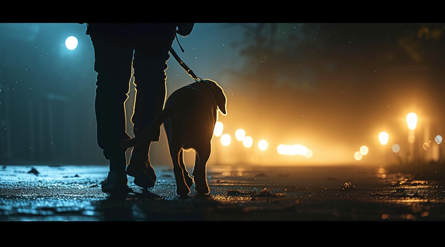 Sicherheit beim Spielen mit Hunden im Dunkeln